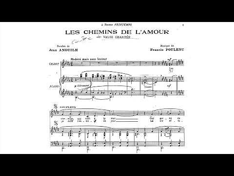 Francis Poulenc: Les chemins de l'amour (FP 106-IA) [Score Video]
