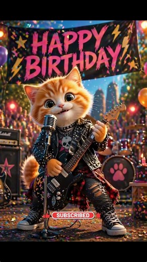 Cat Singing Happy Birthday - Happy Birthday #cat #catsinging #cutecat #viralvideo