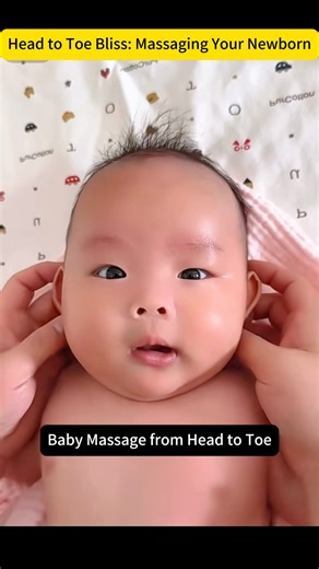 Massaging Your Newborn from Head to Toe #newbornbaby #baby