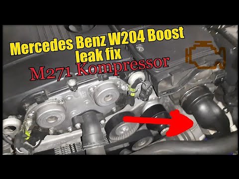 Mercedes benz W204 with M271, Boost leak fix