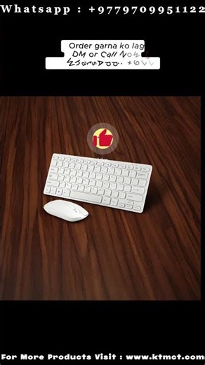 Wireless Mini Keyboard & Mouse Combo | Compact Portable Keyboard & Mouse Set