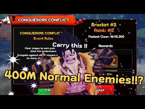[270,000% Multiplier] Conqueror Conflict 15 mins - Anime Vanguard