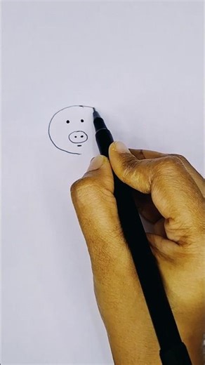 🤫 How to Draw Pig 🐷 #shorts #shortsfeed #shortsvideo