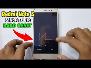 Redmi Note 3/ Note 3 Pro Hard Reset/ Pattern Unlock Easy Trick With Keys
