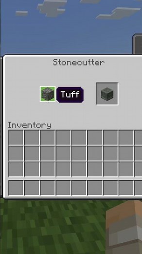 How to Make Chiseled Tuff With a Stone Cutter in Minecraft #Shorts