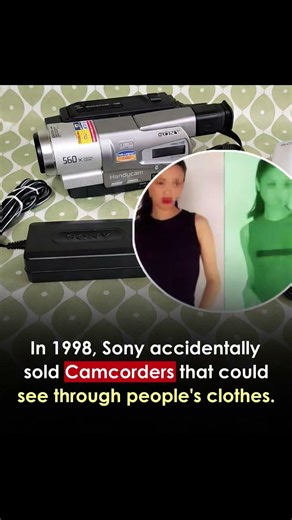 Camcoders that could see through person's clothes...