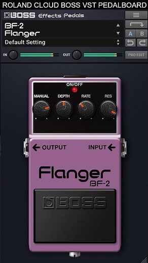 BOSS BF-2 Flanger | Effects Pedals Plugin Official Roland Cloud