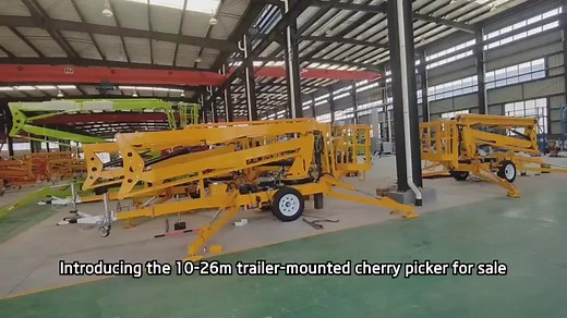 45ft 60ft 80ft Spider Man Lifting Equipment Articulated Electric Towable  Boom Lift Elevator with Remote Control
