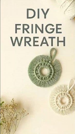 How To Make A Cute Fringe Wreath At Home