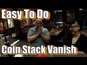 EASY TO DO Coin Stack Vanish Magic Trick