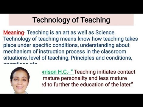 Technology of Teaching/ B.Ed notes