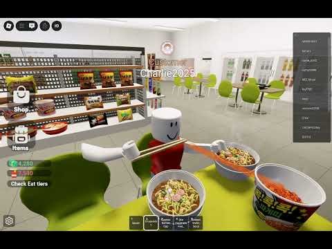 Roblox - Korean Convenience Store | Mukbang Foods Part 2