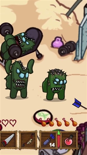 POV: You are a ZERO IQ Zombie in Among Us #amongus #amonguszombie #shorts