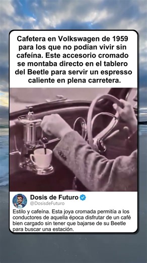 VOLKSWAGEN Y SU CAFETERA DE 1959