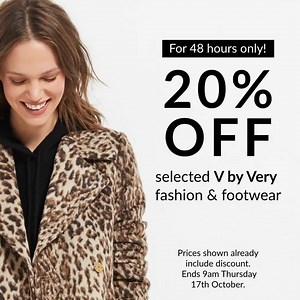 Have you heard? 😍 We've got 20% off selected V by Very, but hurry, offer ends this Thursday! 🏃‍♀️ | Very Ireland
