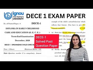DECE-1 Solved Past Year Paper | Level Up Learning