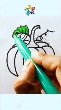 Sweet Pumpkin Drawing | Easy Drawing Tutorial #rongdhonuartanddrawing