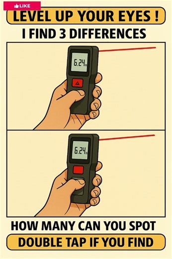 📏 Find 3 Differences | Laser Distance Check