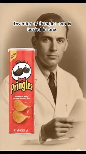 Inventor of Pringles can is buried in one. Please subscribe and like. Thank you