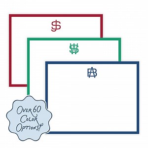 PRINTABLE Monogram Stationery for Men | Note Cards for Him | Personalized Stationery Template | Custom Thank You Notes | Multiple Colors - Etsy Canada