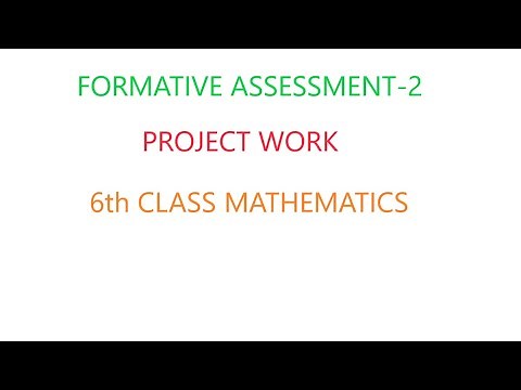 FA-2 PROJECT WORK MATHS 6th CLASS EM