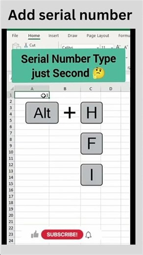 add serial number in 1 second