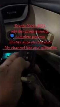 Toyota Yaris 2024 add key programming #youtubeshorts #mechanic #foryou #ecu #key