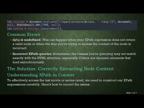 How to Fix XPath Issues When Extracting Node Content in JavaScript XPath