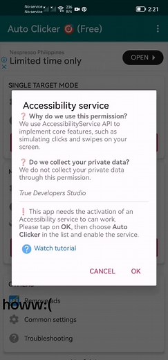 Need Assistance with Auto Clicker App