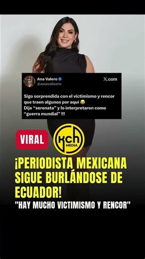 Ana Valero: Dijo serenata, interpretaron guerra mundial