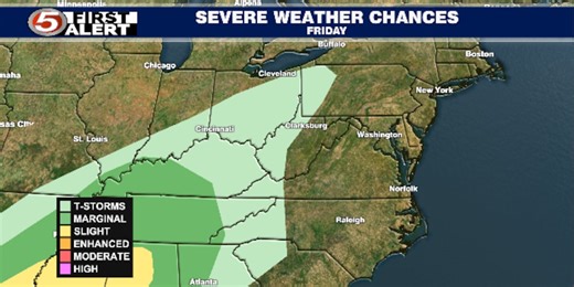 Warm weather with rain and possible thunderstorms will change sharply on Sunday.  What can you expect?