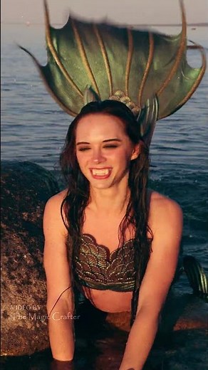 A goofy vampire mermaid tries to hide her fangs