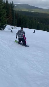 Learn something new with us! Check out this little shredder learning how to snowboard with her dad ❄️👍🏽 Did you know we offer lessons? You can sign up for our Olympic Ski and Snowbo | Mt. Hood Skibowl