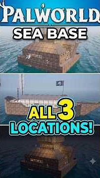 All 3 Sea Base Locations of Palworld 1.0 update Hexolite, Mechanical bow schematics #palworld
