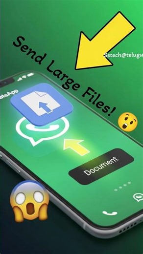WhatsApp Send Large Files Trick | Send HD Photos & Videos Easily #sstechtelugu #whatsappstatus
