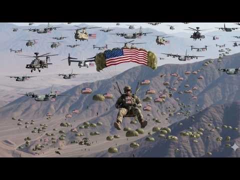 Shocking Mid-Air Moment: U.S. Special Forces Freefall from CH-47 Chinooks Over the Middle East