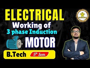 3-Phase Induction Motor Explained | B.Tech 5th Sem EE Machine | Working Principle by David Sir