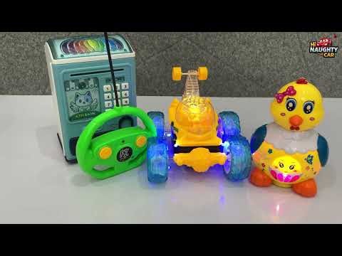 Unboxing RC BEN10 Stunt Car , Electric ATM Bank Money Box , Electric Funny Hen