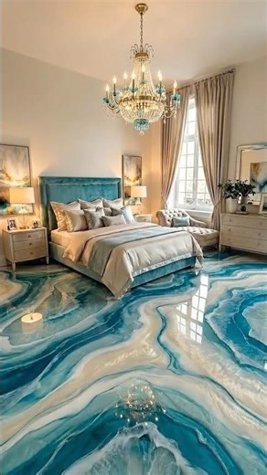 THIS FLOOR IS LITERALLY INSANE 😲 Purple Agate Epoxy Design #epoxyfloor #viral #interiordesign