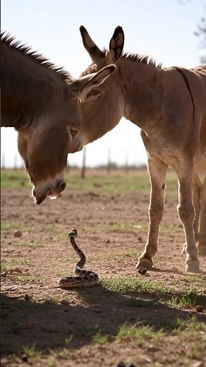 Donkey Kicks the Snake – Unbelievable Jungle Reaction! 😱🐍