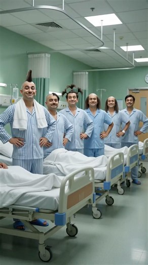 Funny hospital haircut comedy #hospitalbarber #crazyhaircut #medicalcomedy