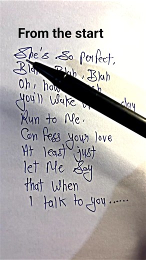 She's so perfect blah blah song #lyrics #song #shortsfeed #ytshorts #shorts #fromthestart #emglish