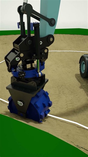 Stop Compacting Soil with a Bucket! | Lingdong Tiltrotator Compaction Roller Works Faster