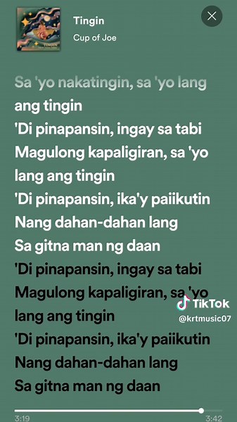 Tingin by Cup of Joe: Insights into Meaning and Lyrics