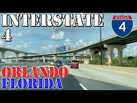 I-4 East - Orlando - Florida - 4K Highway Drive