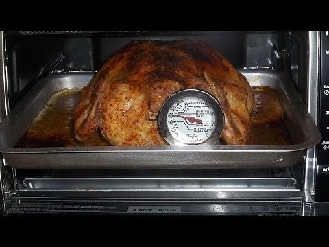 Whole Chicken Cooked in the Toaster Oven