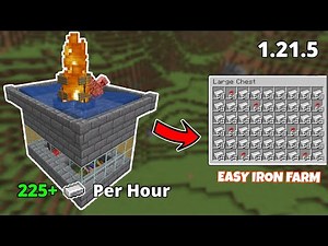 Easy Iron Farm Tutorial | Minecraft 1.21.5 (Java)