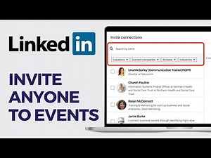 How To Invite Anyone To Your Event On LinkedIn (2024) | LinkedIn Event Message All Attendees