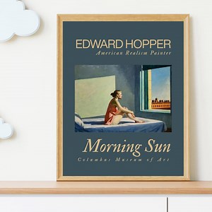 Edward Hopper Morning Sun 1952 Print: Realism Print, Vintage Woman Wall Art (digital Download) - Etsy UK