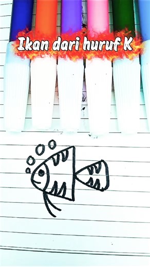 How to draw a fish from the letter K #art #drawing #classical calligraphy #draw #drawing #logo